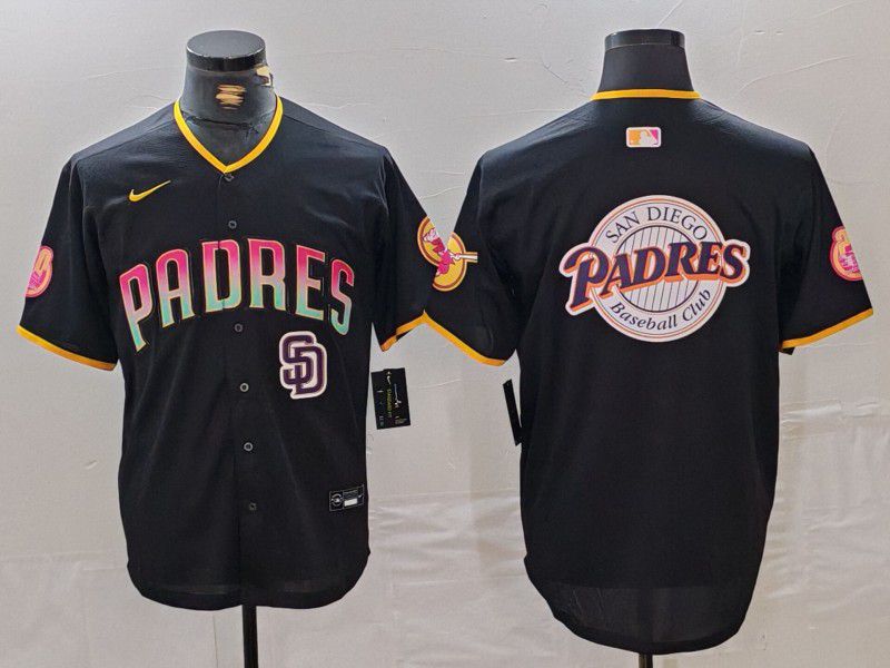 Men San Diego Padres Blank Black Jointly 2024 Nike MLB Jersey style 2